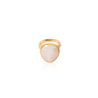 Ananda Soul - From Darkness To Light - Ring - Gold - Moonstone